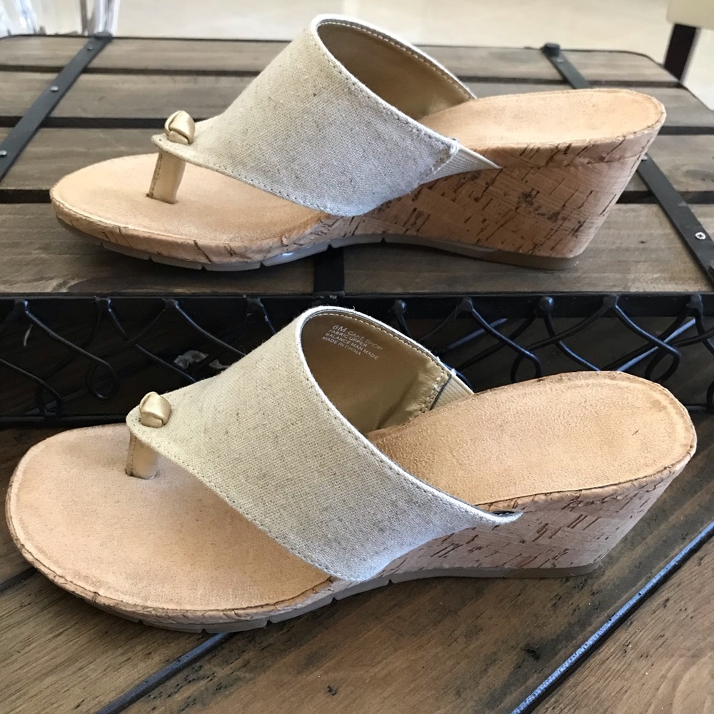 Aerosoles Cork Wedge Sandals